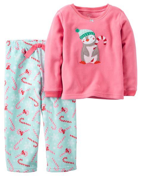 toddler girl fleece pajamas